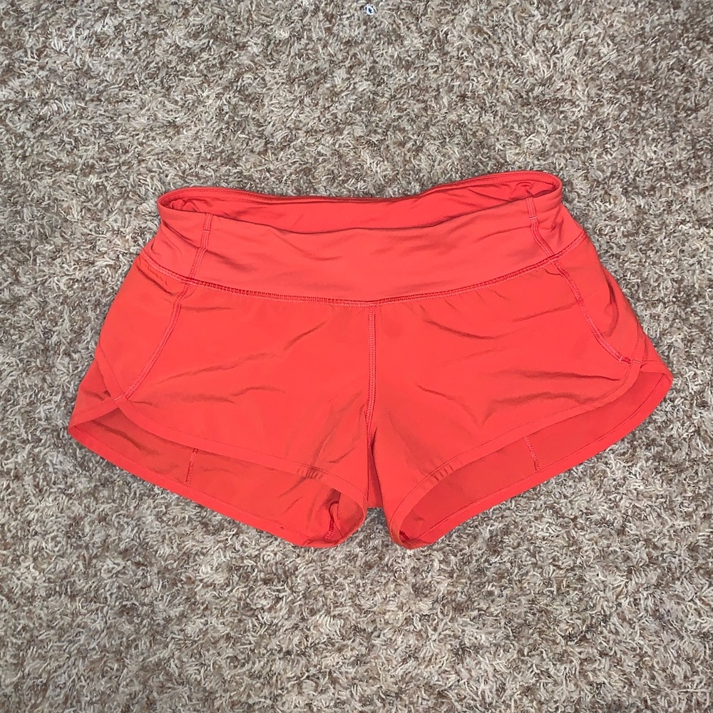 Lululemon Coral Speed Up Shorts